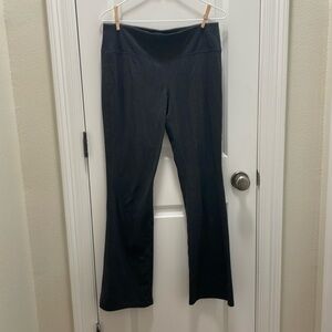 Gray knit boot leg leggings